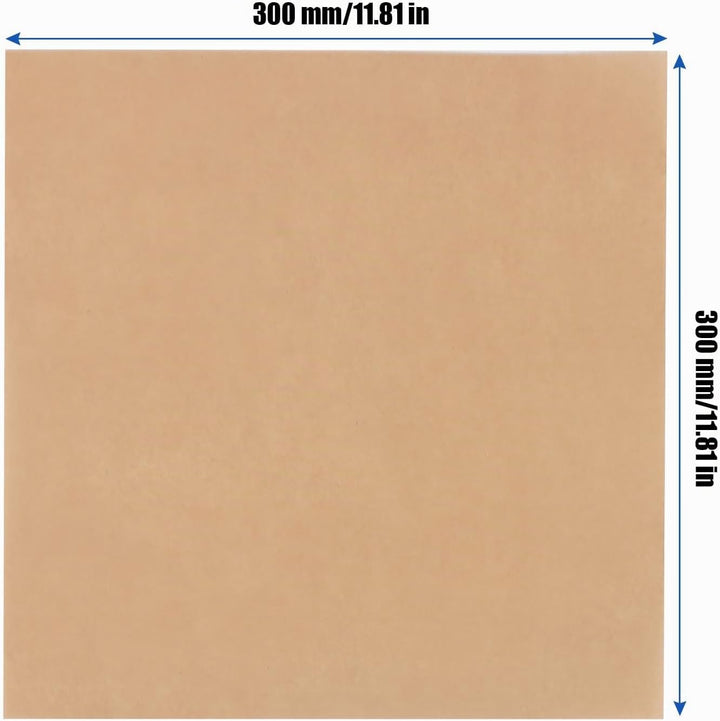 500 Stück Backpapier Quadratisch, 30 x 30 cm, Antihaft, Fettdicht, Braunes Pergamentpapier, Ideal fü