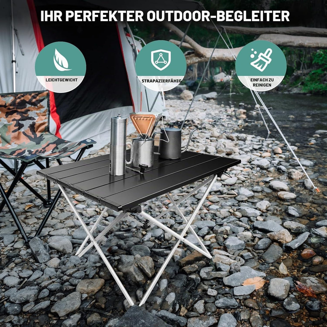Aluminium Camping Tisch Klappbar Tisch, Wasserdicht, Rostfest, Korrosionsschutz, für Picknick Garten
