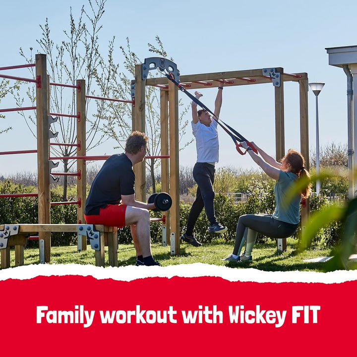 Wickey Fitnessgerät - Fit Base 425 - Outdoor Fitnessstudio, Gym für Zuhause, Klettern und Sport für
