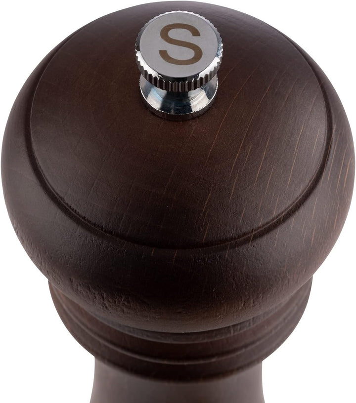 APS 40577 Salzmühle aus Buchenholz, Keramikmahlwerk, Ø 6 cm, Höhe 23 cm Ø 6 x H 23 cm Salzmühle Buch