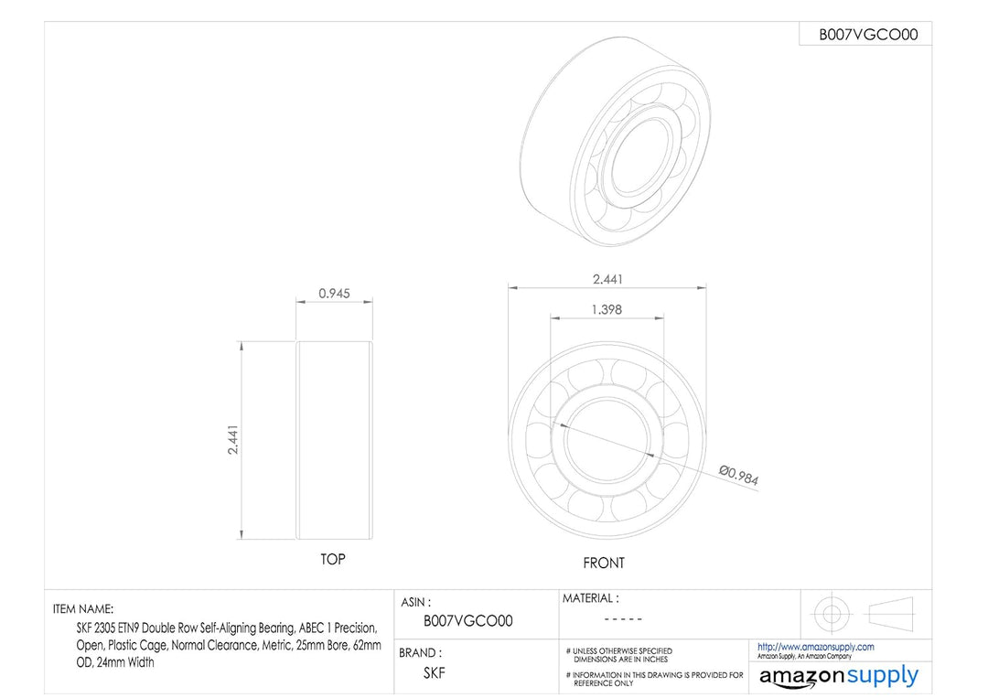 SKF Pendelkugellager 2305 ETN9