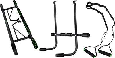 KESSER® 4in1 Premium Klimmzugstange inkl. DIP-Station & Power Ropes, klappbare Türreck, sichere Türr