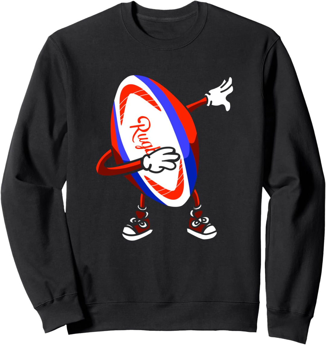 Jungs Männer Dabbing Rugby Spieler Sport Geschenkidee Sweatshirt
