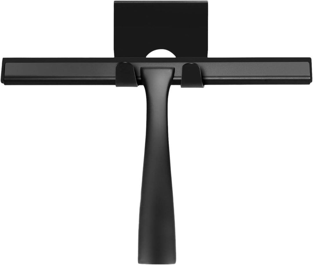 Ambrosya - Duschabzieher aus Edelstahl in Schwarz - Abzieher Dusche Flitsche Bad Badabzieher Badezim