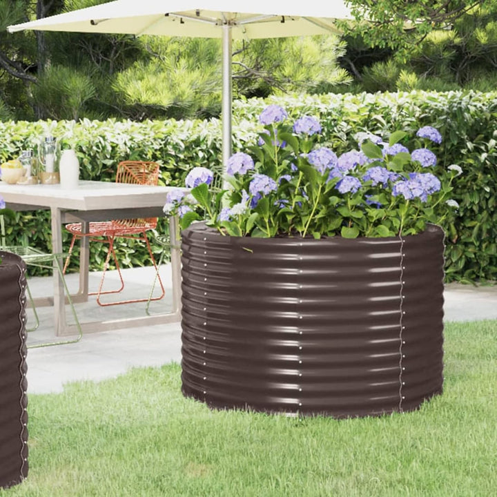 Tidyard Pflanzkübel Hochbeet Gemüsebeet Pflanzbeet Frühbeet Garten Pflanzkasten Metall Pflanzbeet Bl