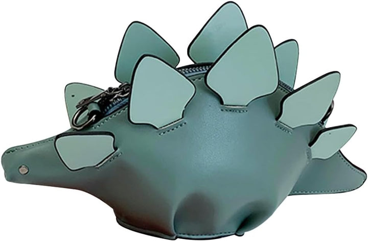 PORRASSO Mädchen Umhängetasche Damen Kreative Schultertasche Süsse Dinosaurier Geformte Handtasche V
