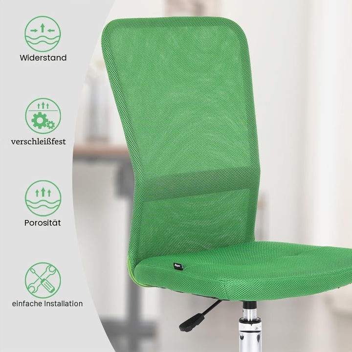 Mingone Bürostuhl Ergonomisch Schreibtischstuhl aus Mesh Höhenverstellbarer Drehstuhl 360° Drehbarer