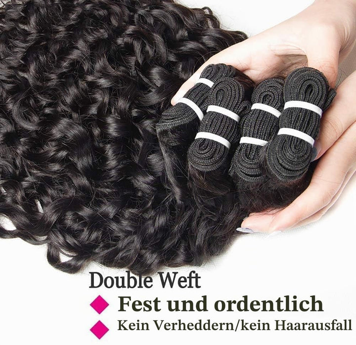 Yavida Yavida Wasserwelle bündelt brasilianisches Haar bündelt Remy Echthaar lockiges reines Haar we