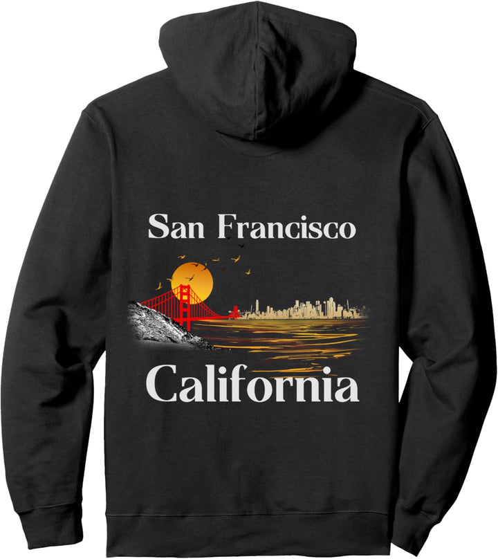 San Francisco Kalifornien Stadtbild für Männer, Frauen und Jugendliche Pullover Hoodie