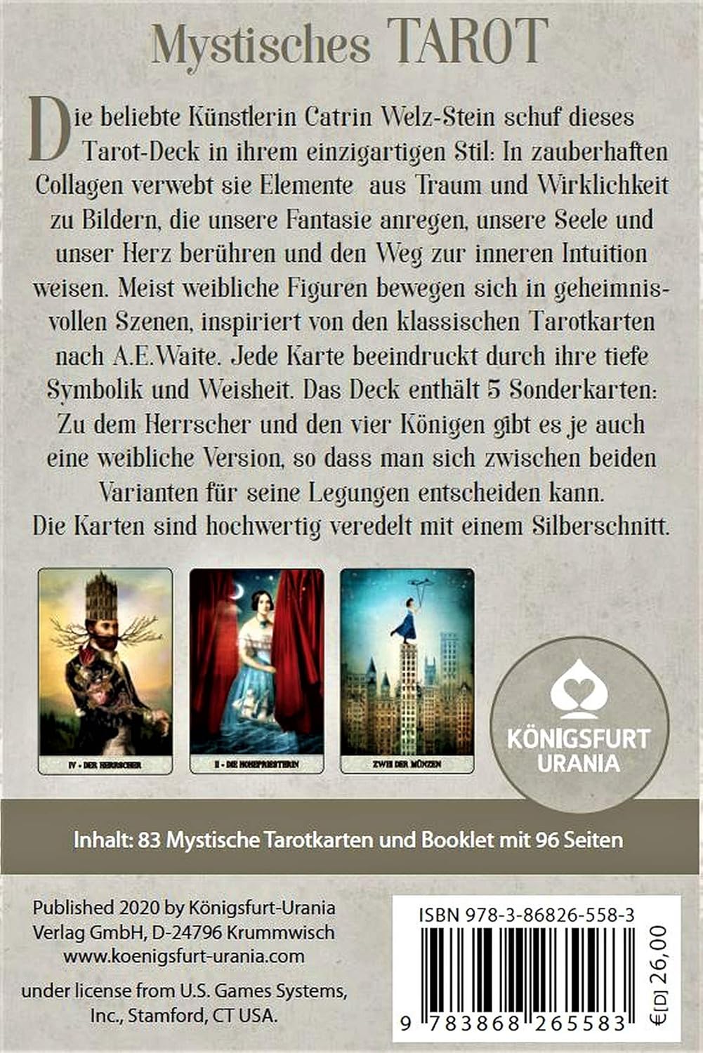 Mystisches Tarot (Tarot of Mystical Moments): 83 Tarotkarten mit Anleitung (Tarot Karten Deutsch), G