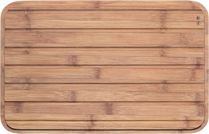 Bodum bistroBrotkasten mit Bambus-Schneidebrett (BPA-freier Kunststoff, leichte Reinigung) cremefarb