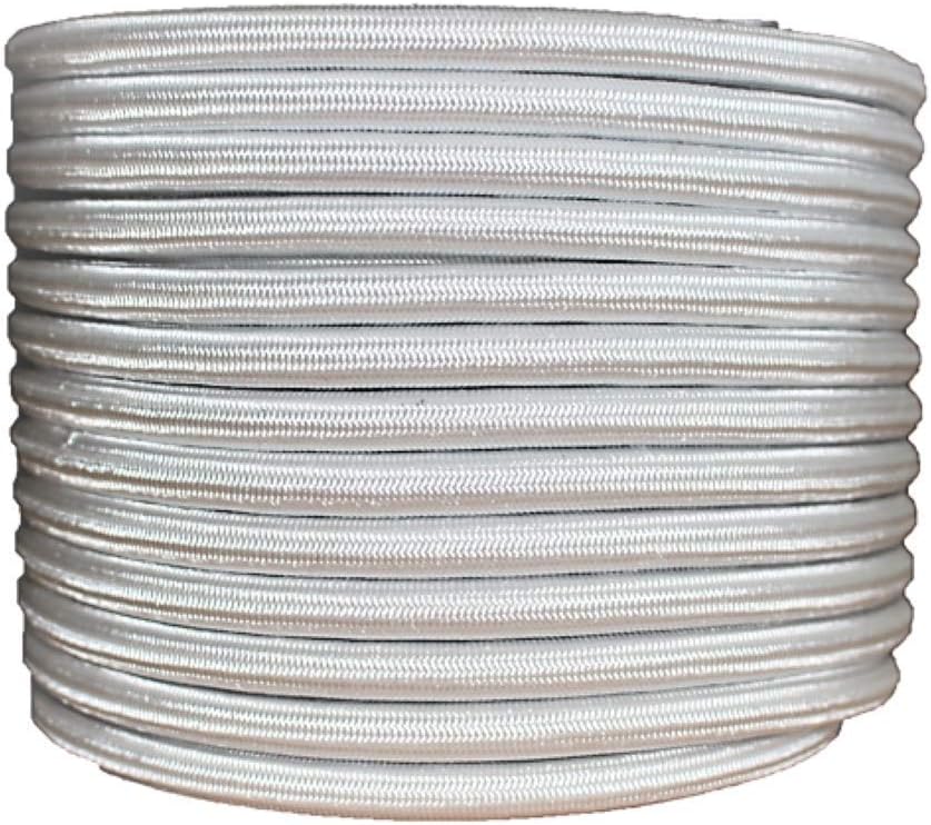 CORDAMARKET 10 mm Gummizug, Weiss, 25mts
