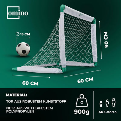 Kinder Fussballtor für Garten - Indoor und Outdoor Fussballtor Set für Kinder mit klappbarem Tor, Fu