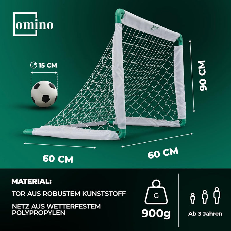 Kinder Fussballtor für Garten - Indoor und Outdoor Fussballtor Set für Kinder mit klappbarem Tor, Fu