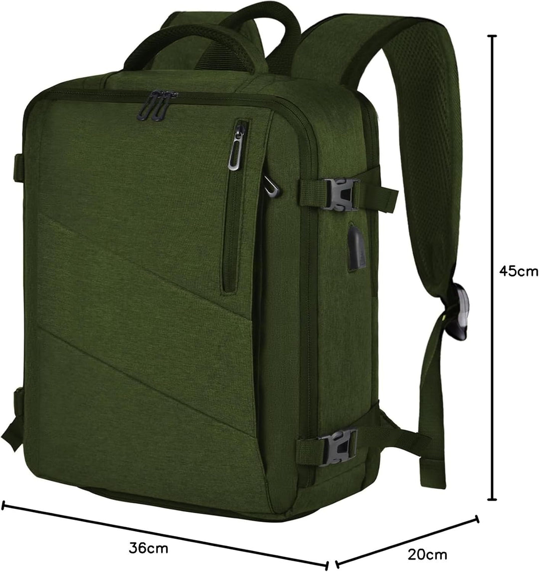 Leyrica Handgepäck Reiserucksack 45x36x20 für Easyjet, Rucksack Tasche Wasserdichter Flugzeug Reiset