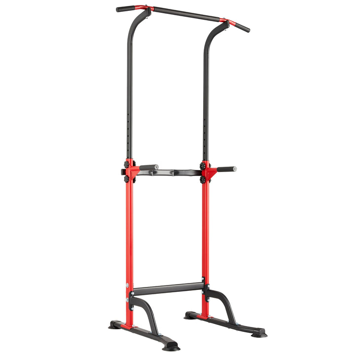 Heimfitness Kraftturm, Dip Station, Verstellbare Klimmzugstange für Ganzkörpertraining Stabiler All-