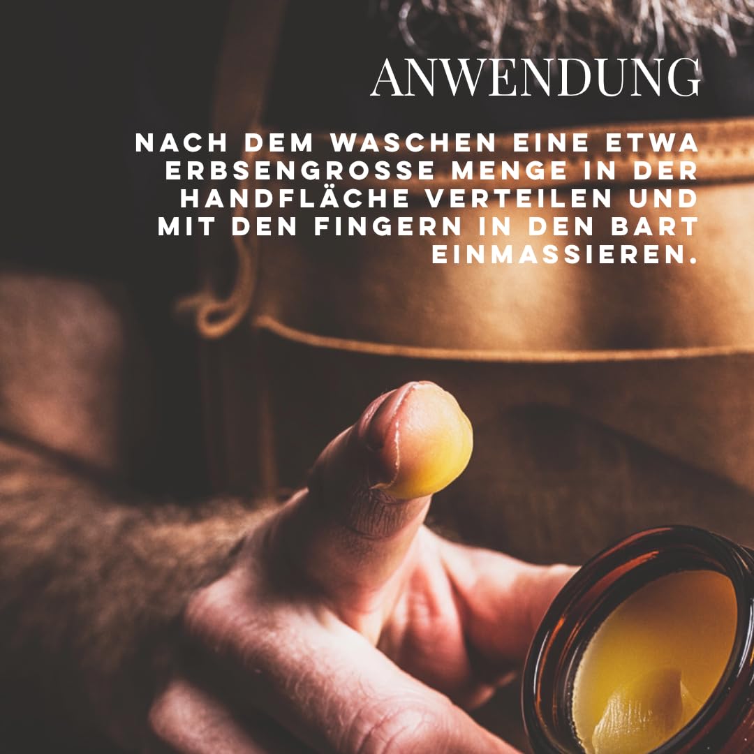 Beyer’s Oil Bartbalsam Zeder & Sandel 30ml - 100% natürlicher Bartbalm - Macht den Bart weich und gl