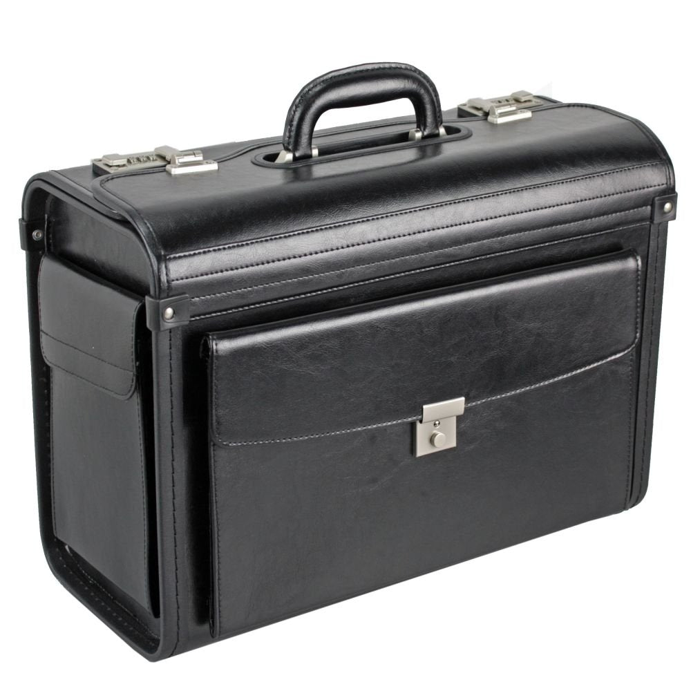 Pilotenkoffer Leder 45 cm