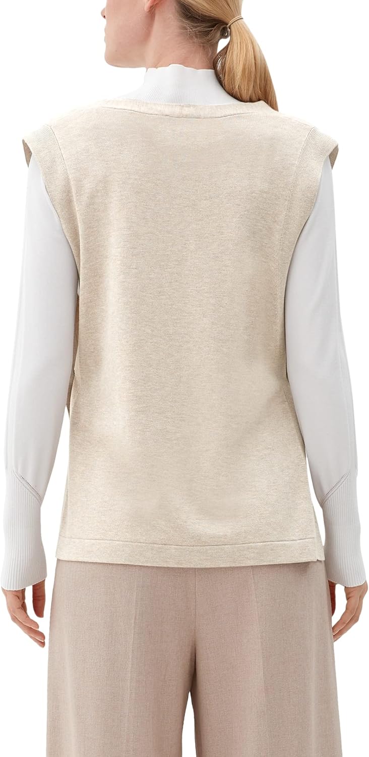 s.Oliver BLACK LABEL Damen Pullunder M Beige 81x0, M Beige 81x0