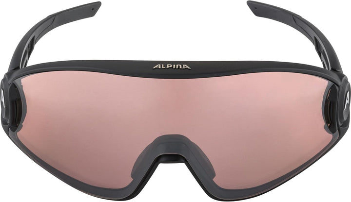 ALPINA 5W1NG QV - Kontrastverstärkende, Selbsttönende & Beschlagfreie Sport- & Fahrradbrille Mit 100