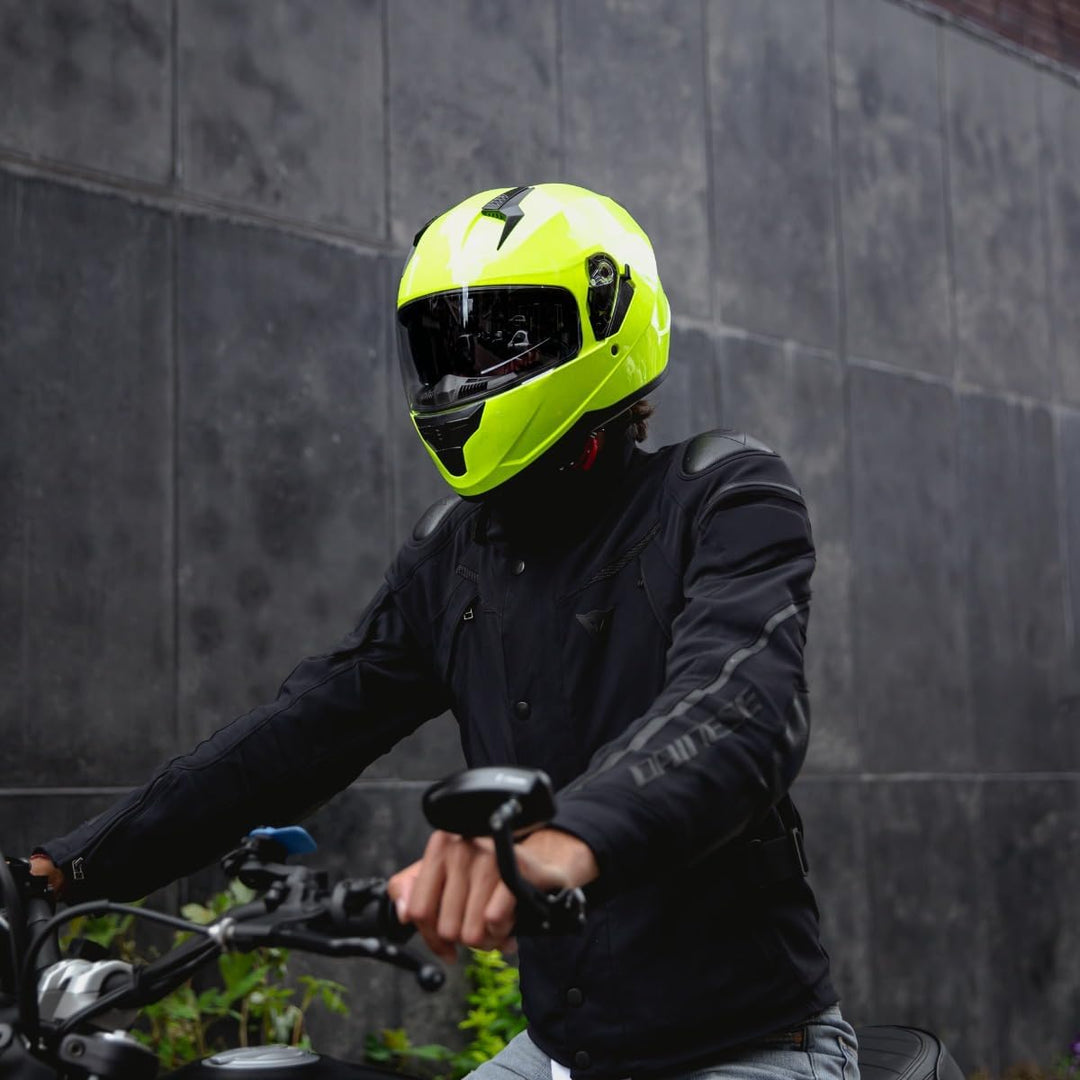 VINZ Kennet Integralhelm mit Sonnenblende | Motorrad Helm Vollvisierhelm Mopedhelm | Motorradhelm Fu