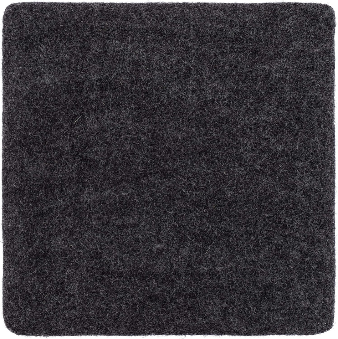 myfelt Flache Filz Sitzauflage, Filz Stuhlauflage - Hugo - quadratisch, 36x36 cm, Anthrazit Anthrazi
