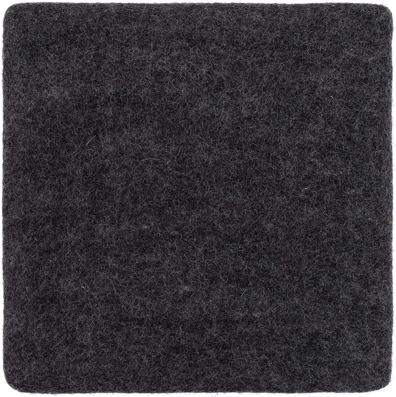 myfelt Flache Filz Sitzauflage, Filz Stuhlauflage - Hugo - quadratisch, 36x36 cm, Anthrazit Anthrazi