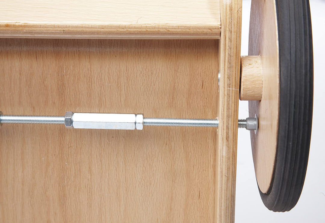 Pinolino Lauflernwagen Kimi, aus Holz, mit Bremssystem, Lauflernhilfe mit gummierten Holzrädern, für