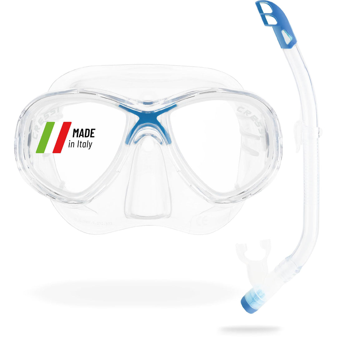 Cressi Marea Jr - Maske oder Maske Marea Jr + Schnorchel Top zum Tauchen und Schnorcheln, Einheitsgr