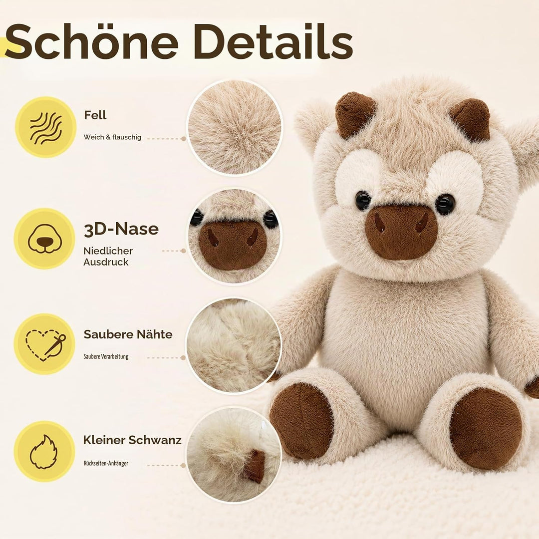 Kuh Kuscheltier,Plüschtier Kuh 45cm,Laufendes Kuscheltier,Running Cow Plush,Kuscheltiere Plüschtier