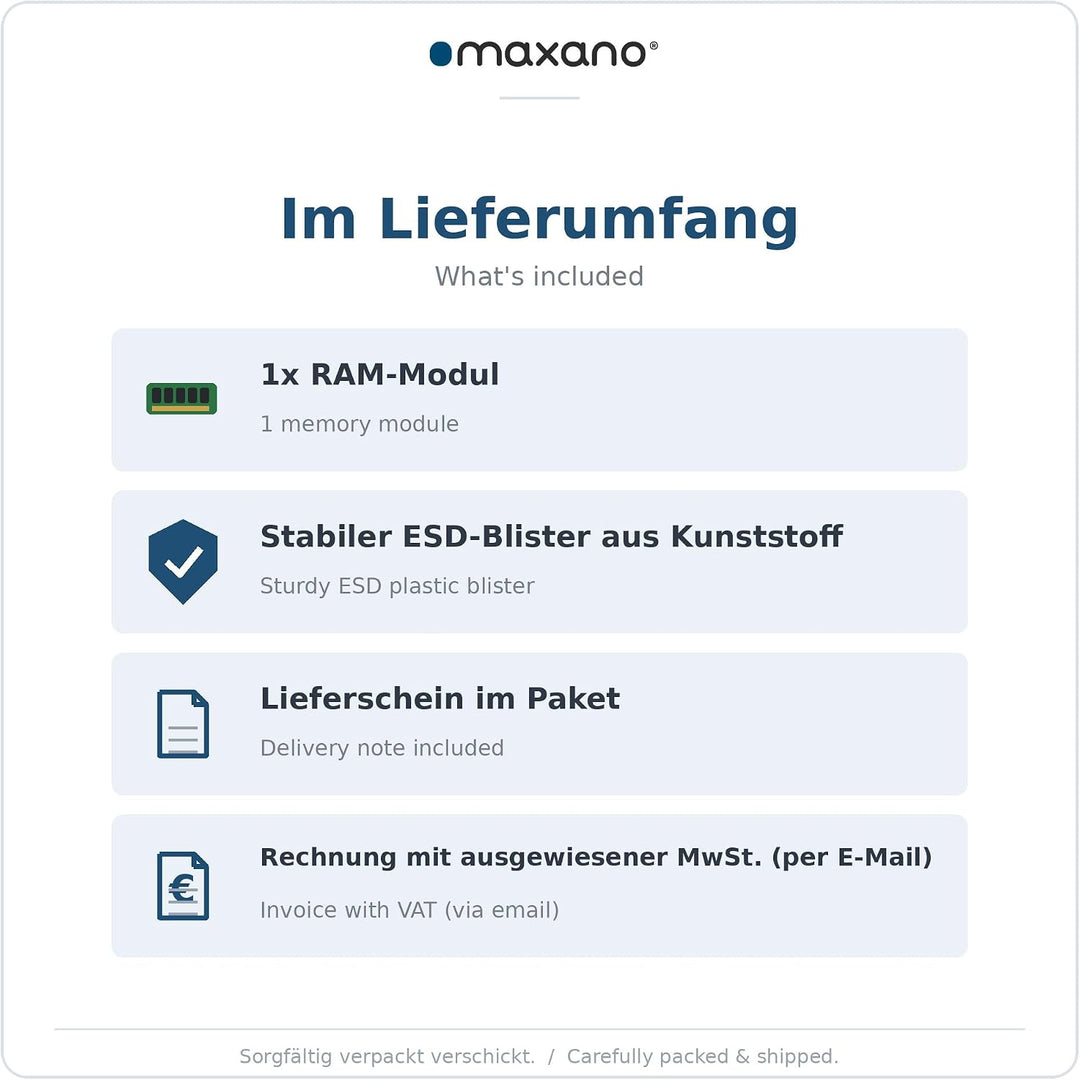 Maxano 16GB RAM kompatibel mit Synology DiskStation DS923+ (PC4-21300 SO-DIMM ECC Arbeitsspeicher) 1