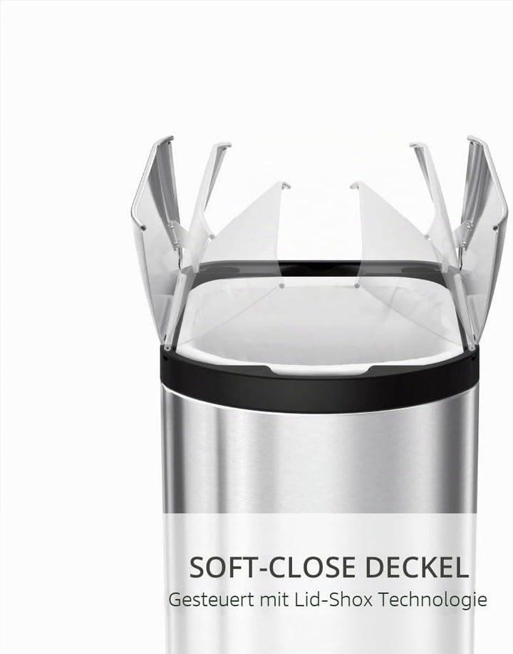 simplehuman CW1824 30 Liter, schmetterling Treteimer, Mülleimer Küche, Abfalleimer, Mülltrennsystem,