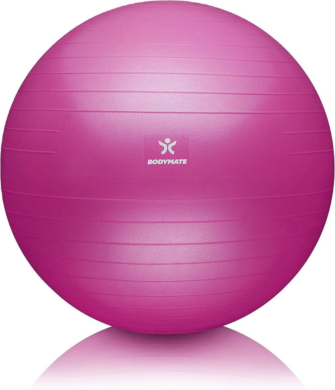 BODYMATE Gymnastikball Sitzball Trainingsball mit GRATIS E-Book inkl. Luft-Pumpe, Ball für Fitness,