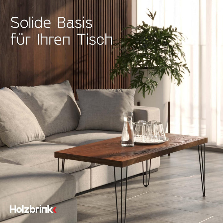 HOLZBRINK - Tischbeine aus Metall | Möbelfüsse | Schreibtischbeine | Metallfüsse | Perfekt für Zu Ha