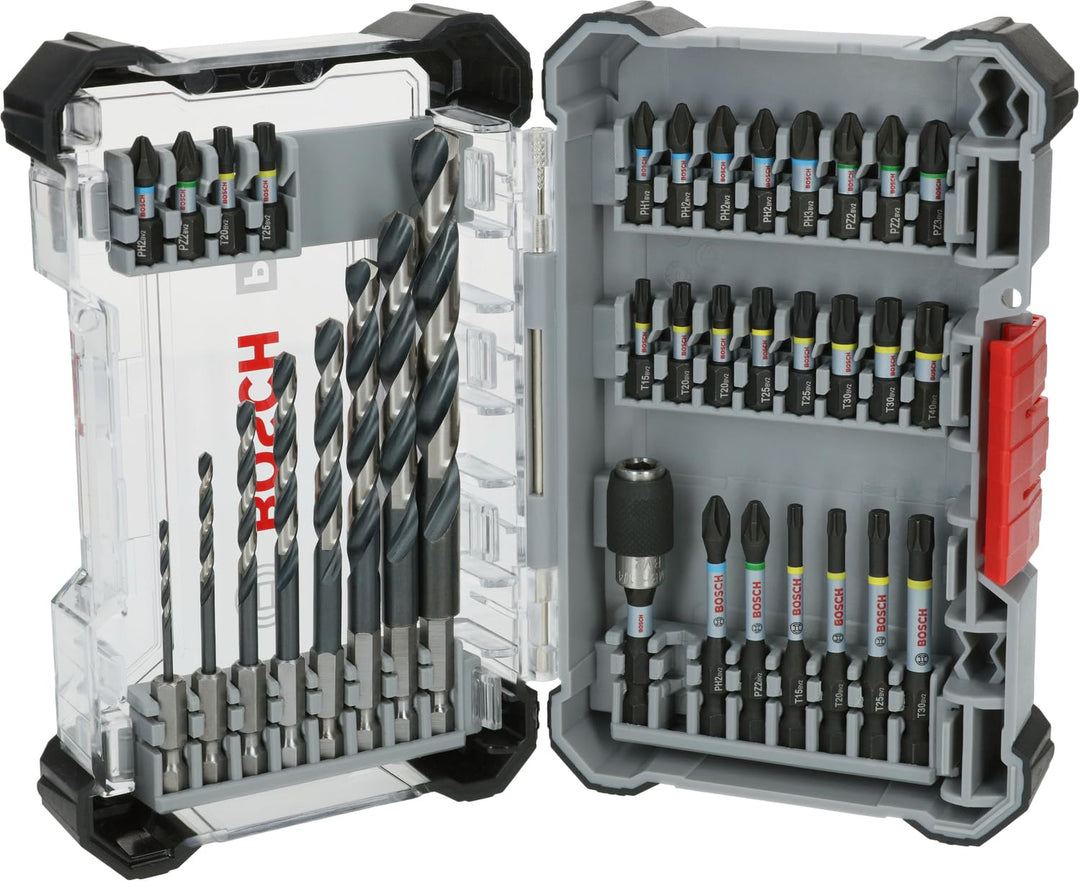 Bosch 35x PRO Impact Metal Set, 35-tlg. (für Stahl, Gusseisen, 200 x 107 mm, Professional Zubehör Sc