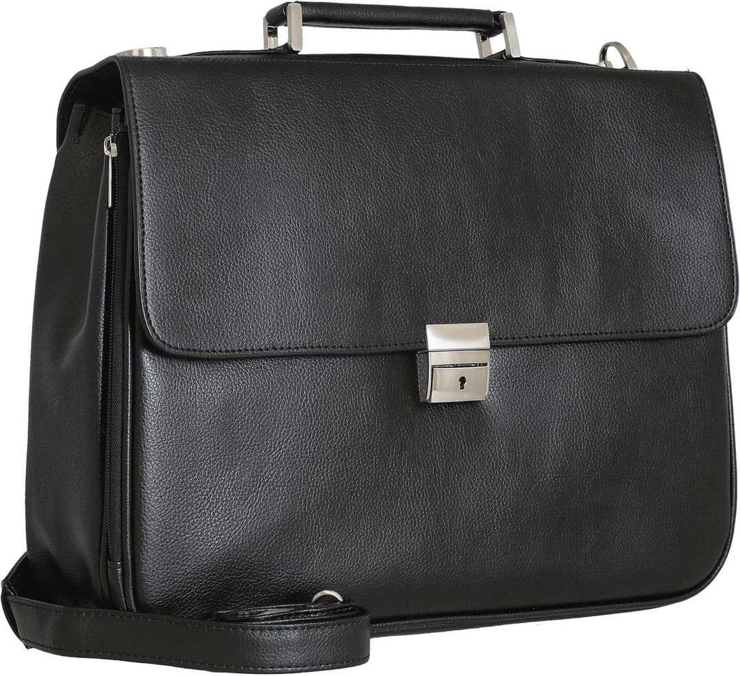 D&N Business Line Aktentasche, 40 cm, 13L, Schwarz