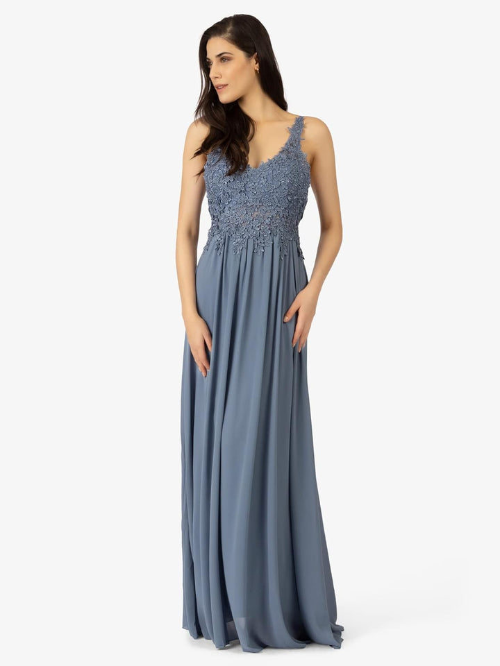 APART Fashion Damen Kleid Dress 42 Blau, 42 Blau