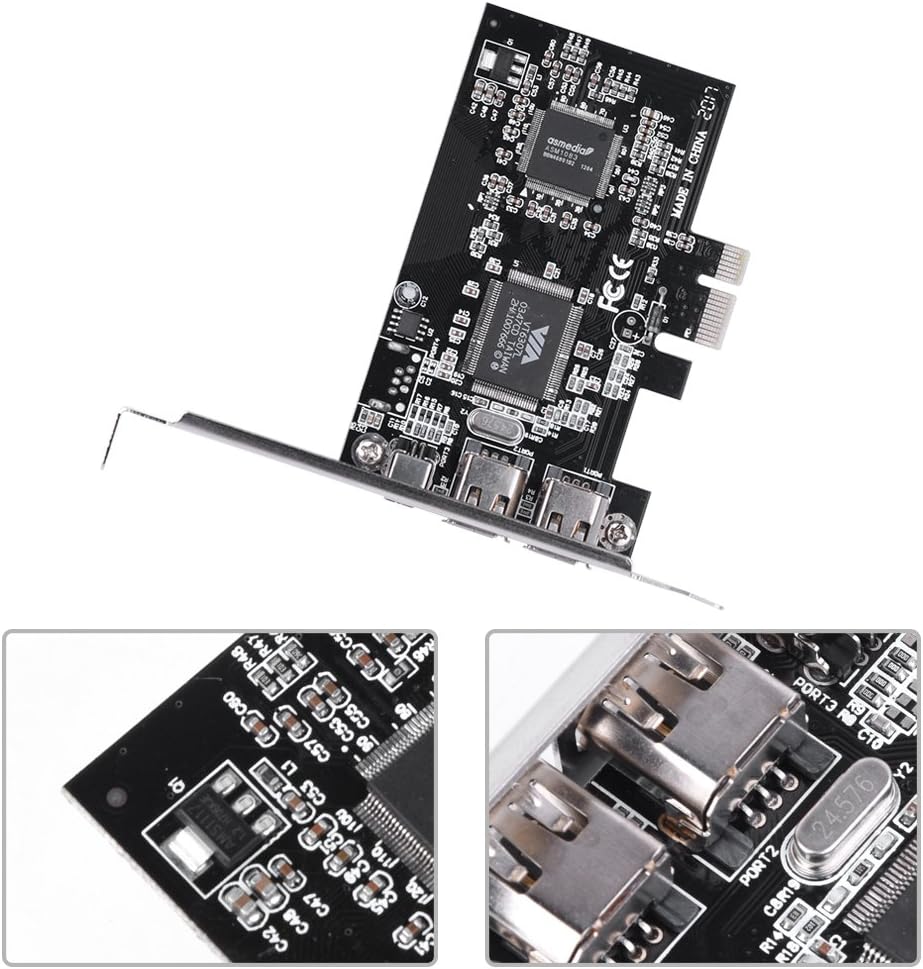 1394a-Controllerkarte, PCI-E PCI Express FireWire 1394a IEEE 1394-Controllerkarte mit Firewire-Kabel