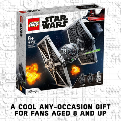 LEGO 75300 Star Wars Imperial TIE Fighter Spielzeug mit Sturmtruppler und Piloten als Minifiguren au