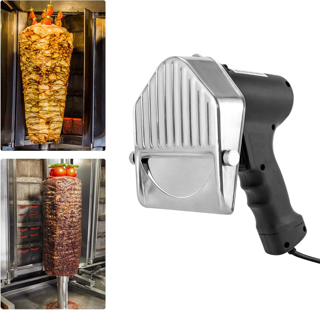 Elektrisches Dönermesser, Schawarma Messer Edelstahl Kebab Cutter für Restaurants und Zuhause, Schni