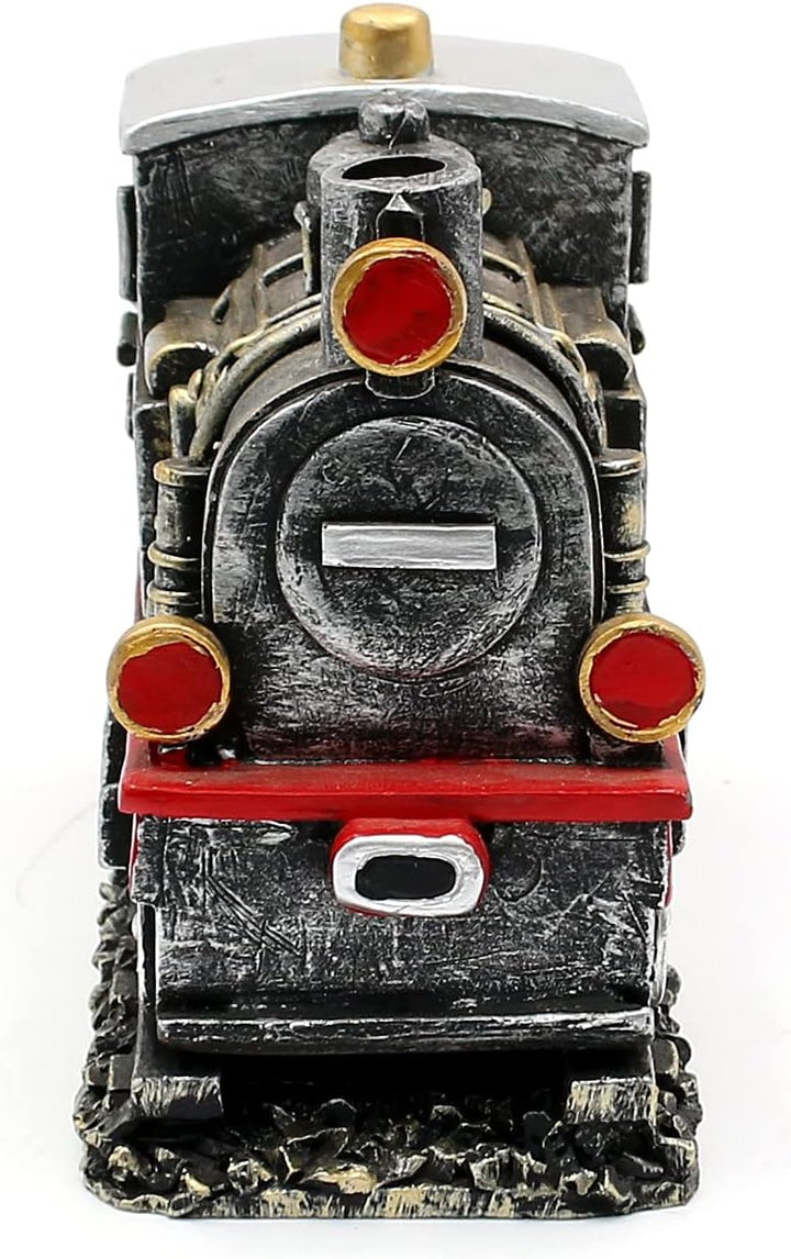 Dekohelden24 Räucher - Lokomotive in künstlich gealterter Optik, Höhe 11 cm Breite 6,5 cm Länge 16 c