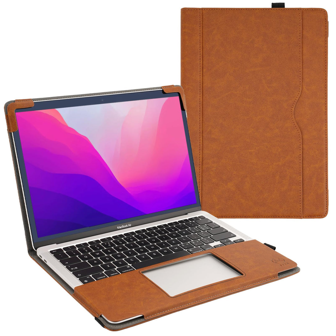 TYTX Lederhülle Kompatibel mit MacBook Pro 13 Zoll M2/M1 (2022-2016) A2338/A1989/A1706/A1708/A2159/A