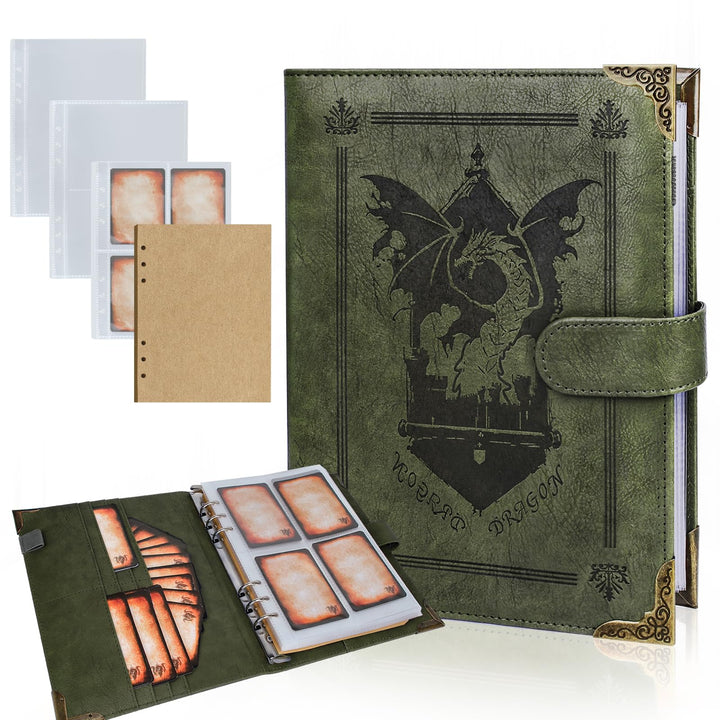 Zauberspruch-Kartenhalter für DnD/RPG, Taschen-Zauberbuch und Referenzkartenhalter, Foliant of Recol
