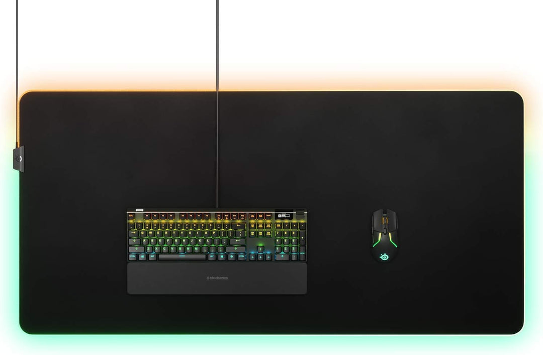 SteelSeries QcK 3XL Prism RGB - Gaming-Oberfläche - Optimiert für Kapillarproben - 2 Zonen RGB-Beleu