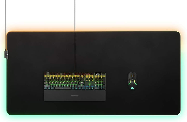 SteelSeries QcK 3XL Prism RGB - Gaming-Oberfläche - Optimiert für Kapillarproben - 2 Zonen RGB-Beleu