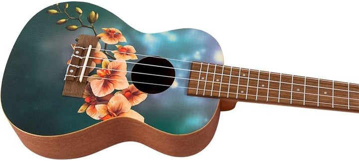 Flight Ukeleles AUC33 Konzert-Ukulele, Orchidee