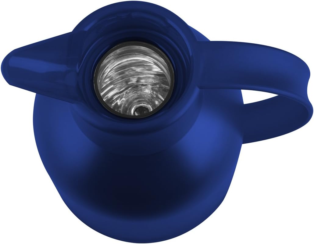 Emsa Samba Isolierkanne 504231 | 1 Liter | Quick Press Verschluss | 100% dicht | 12h heiss, 24h kalt