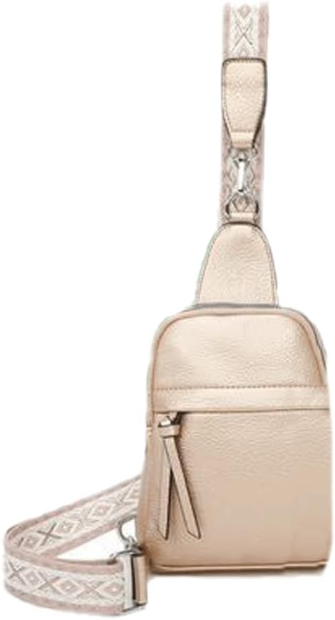 stylx Sling Bag Brusttasche, Crossbody Umhängetasche Damen veganes Leder,Schultertasche Schulterruck