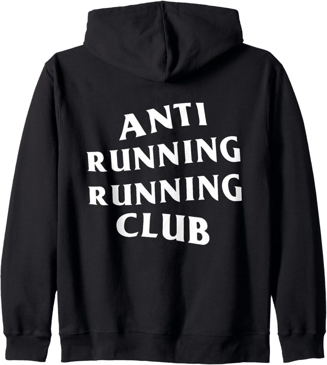 Running Club White Logo (vorne + hinten) Kapuzenjacke