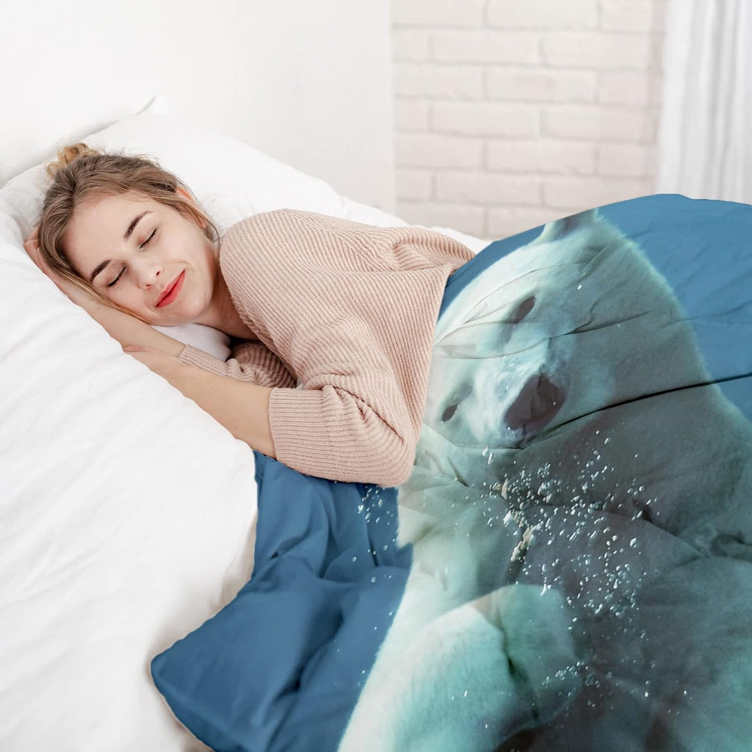 Gravity Gewichtsdecke Bezug - Schlaufen Bezugssystem mit Reissverschluss Baumwolle Deckenbezug für E